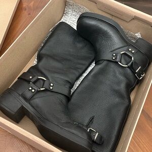 Steve Madden Black Moto Boots